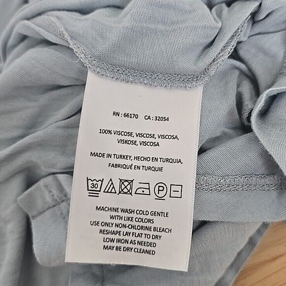 Moulinette Soeurs Rayon Blend‎ Blue Halter Fit And Flare Dress Womens Size XS - Picture 4 of 11